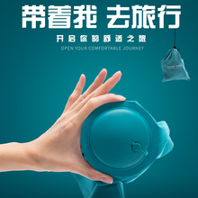 旅游用品按压便携旅行充气颈椎枕头1