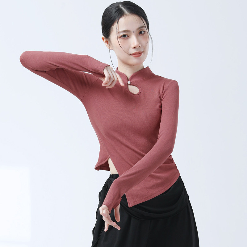 现代舞成人舞蹈长袖上衣现代舞