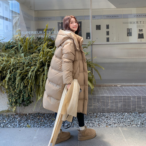 羽绒服女中长款2025年新款爆款时尚韩版设计感冬季加厚宽松外套