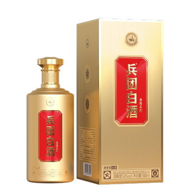 兵团金装清香型52度整箱6瓶