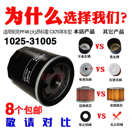 31005别克机滤(大孔M22)PF48适配昂科威昂科雷雪佛兰 机油滤清器