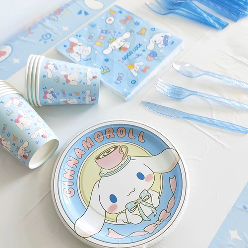 Детские салфетки, посуда, Cinnamoroll, подарок на день рождения