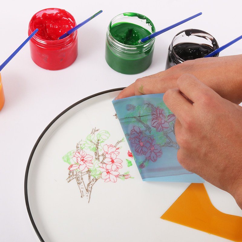 创意酱汁画模具 意境凉菜摆盘装饰工具厨师盘头画用品果酱转印用