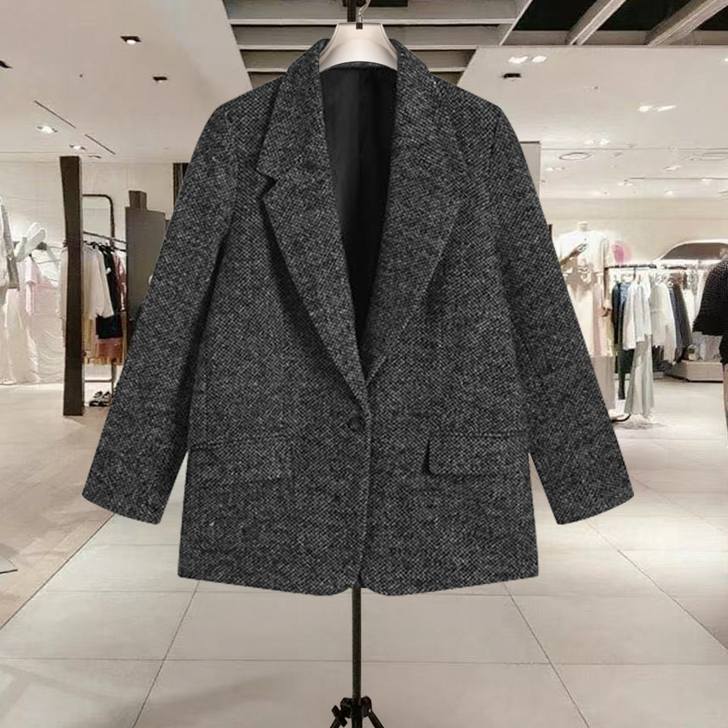 高级感今年流行的西装领毛呢外套女2025冬季新款气质短款呢子大衣,女装/女士精品,毛呢外套,淘宝优惠券,粉丝福利购,淘宝优惠卷