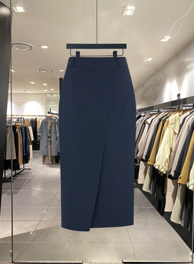 时尚设计感A字包臀半身裙2025新款春夏通勤气质休闲不规则职业裙