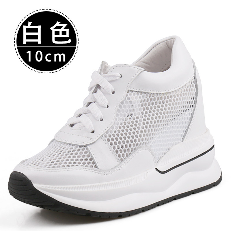 断码鞋低翘头厚底老爹鞋女镂空透气网面小白鞋夏季运动休闲鞋10CM,女鞋,老爹鞋,淘宝优惠券,粉丝福利购,淘宝优惠卷