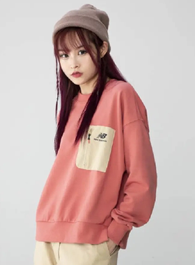 New Balance女装运动服跑步训练健身休闲卫衣AWT13325-RWR