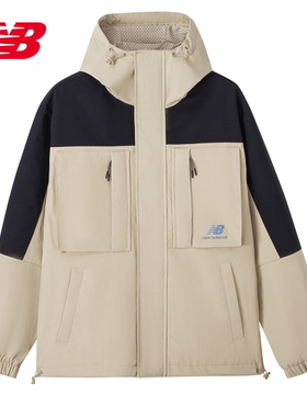 NEW BALANCE NB男款休闲百搭梭织冲锋衣外套 AMJ31304-BNN