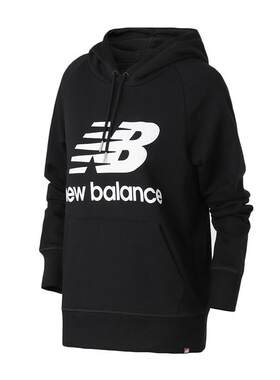 New Balance NB女款卫衣宽松连帽卫衣AWT03550-BK
