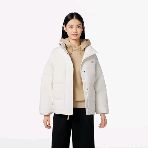 New Balance女子保暖短款立领鸭绒羽绒服 AWJ33324-CIC
