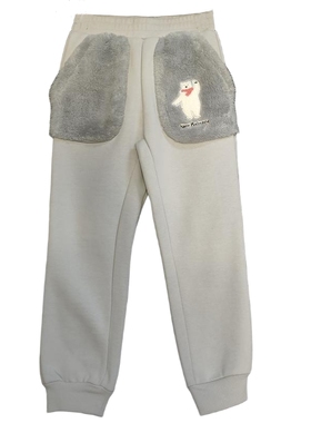 New Balance 儿童加绒保暖运动收腿长裤4LA49013-LGR