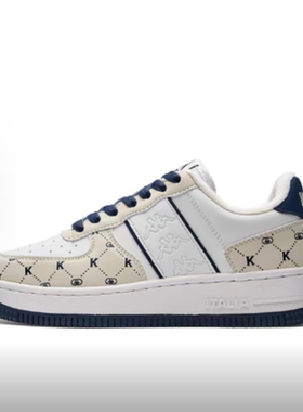 女款复古印花加绒保暖防滑低帮板鞋K0E45CC06CJ-012R