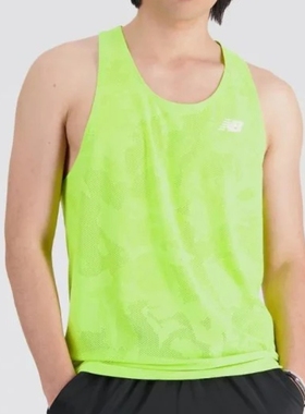 New Balance男子运动速干透气无袖T恤背心MT33280-THW