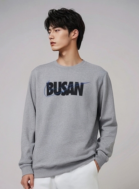 Nike/耐克男子秋冬加绒圆领运动休闲套头衫卫衣 CT9101-063 AC2