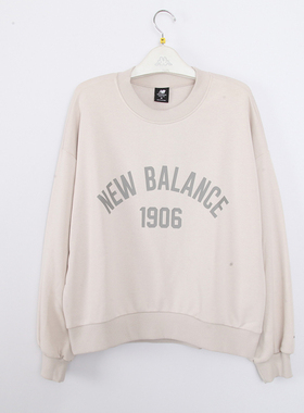 New Balance NB秋季女子运动休闲圆领卫衣百搭舒适套头衫 WT33553