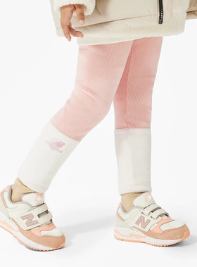 New Balance 女童舒适加绒运动裤保暖百搭休闲长裤7SC44022-PK