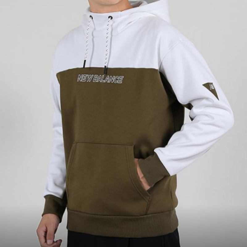 New Balance 男款保暖简约百搭休闲舒适卫衣套头衫AMT04368-OV