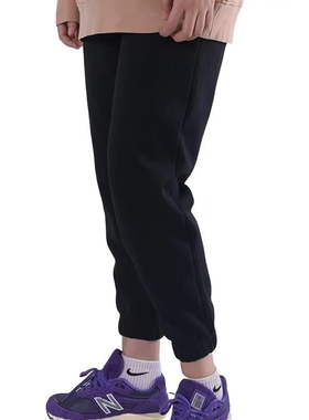 New Balance 女款休闲舒适百搭运动加绒针织长裤AWP34313-BK