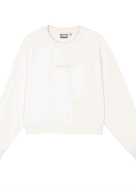New Balance 女运动休闲圆领套头宽松卫衣5CD37342-IV