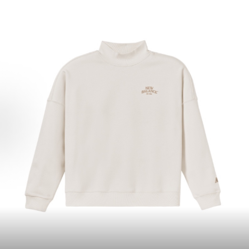 New Balance 休闲时尚简约LOGO常规立领卫衣 女款NCD43262-IV