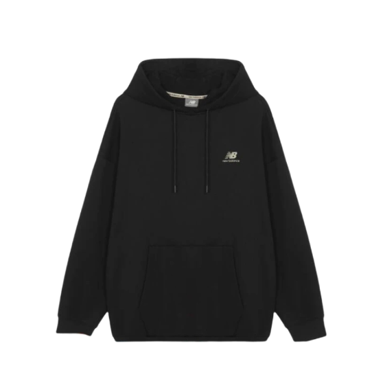 New Balance男女同款纯色运动连帽套头卫衣5CB42083-BK