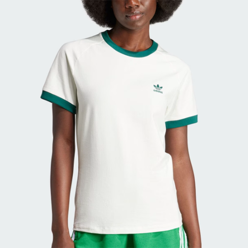 Adidas三叶草 女子时尚印花学院风纯棉运动短袖T恤 IN4110