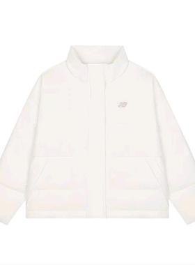 New Balance女子保暖短款立领鸭绒羽绒服 AWJ33324-CIC