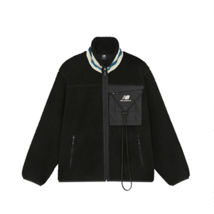 New Balance 男款经典立领休闲夹克外套AMJ13393-BK