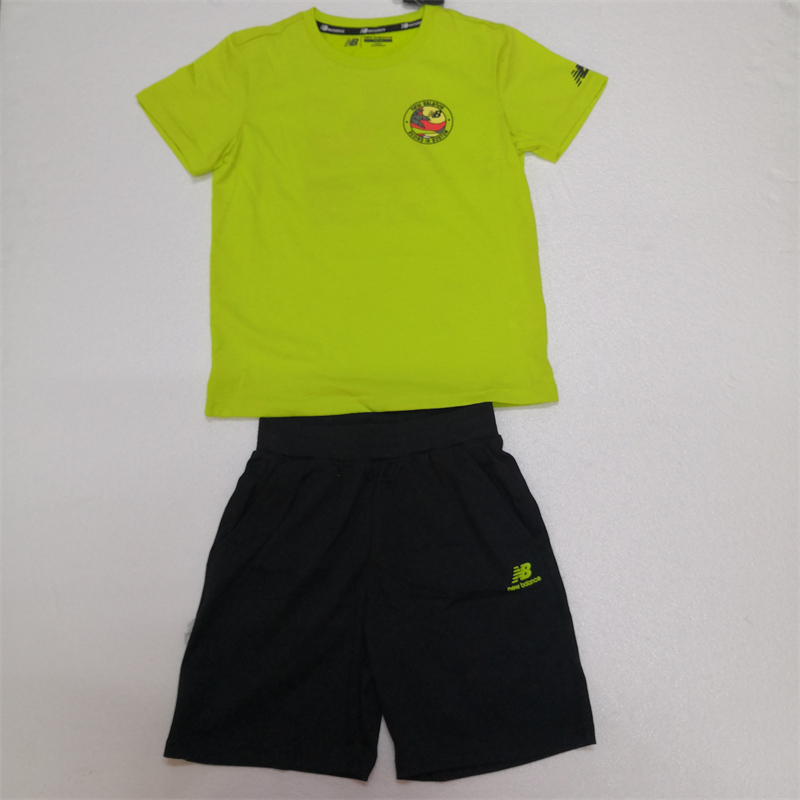 New Balance 夏季儿童运动短袖短裤套装2SA24013-LM