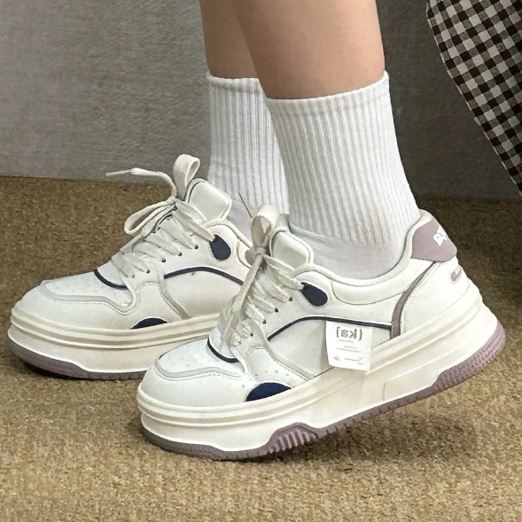 女款运动休闲舒适百搭小白鞋低帮板鞋K0F25CC20J-012B