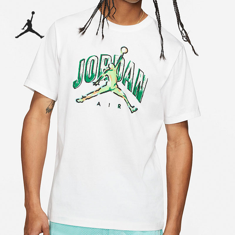 Nike耐克夏季男子AIR JORDAN运动短袖T恤 CZ8384-100