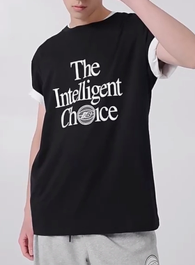 New Balance 男款时尚简约舒适圆领短袖T恤MT13586-BK