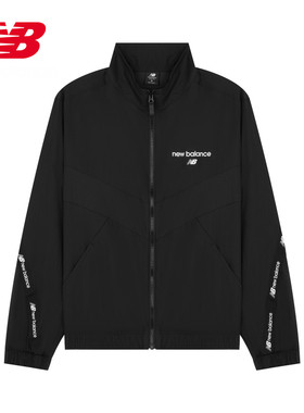 【微瑕】New Balance 男款立领纯色拉链梭织外套AMJ22350-BK