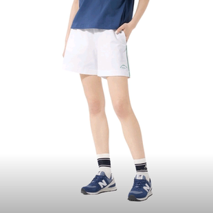 New Balance 短裤女夏季运动休闲纯棉五分裤5VD24272-WT