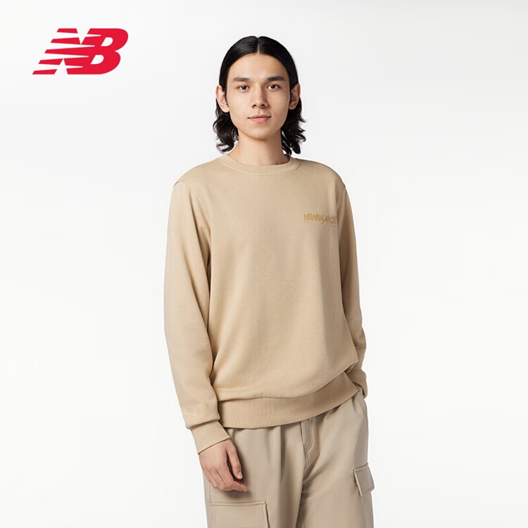 NEW BALANCE 卫衣男款休闲运动长袖圆领套头衫 AMT33325-INC
