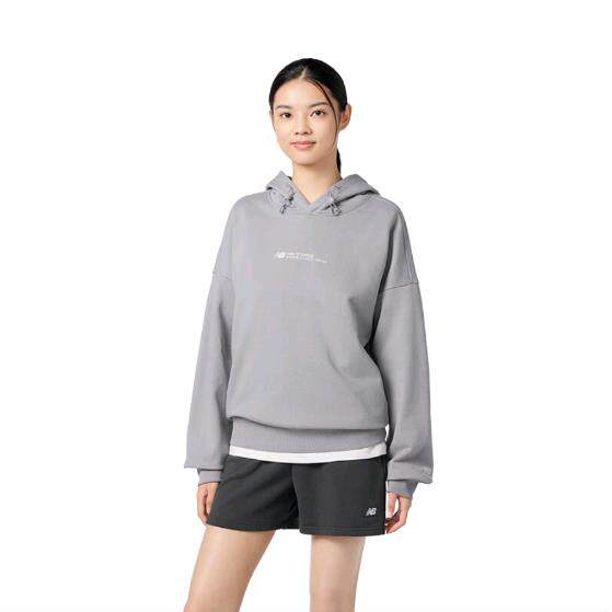 New Balance 女子运动百搭连帽卫衣5CD37302-GR