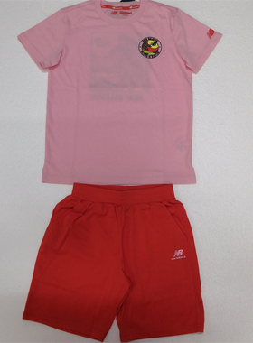 New Balance 夏季儿童短袖短裤套装 2SA24013-LPK