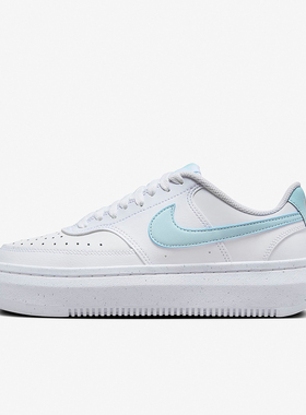 Nike 耐克女鞋Court Vision Alta白蓝复古厚底休闲板鞋DZ5394-101