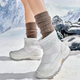 K0E85SK01AD 女款 抽绳一脚蹬舒适运动短筒雪地靴 0106