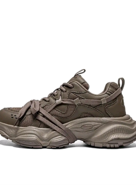 女子防滑耐磨结构增高休闲运动 老爹鞋K0D85MC37CJ-602