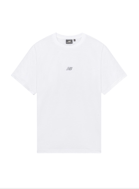 New Balance NB男女款运动百搭上衣短袖T恤5ED24491-WT