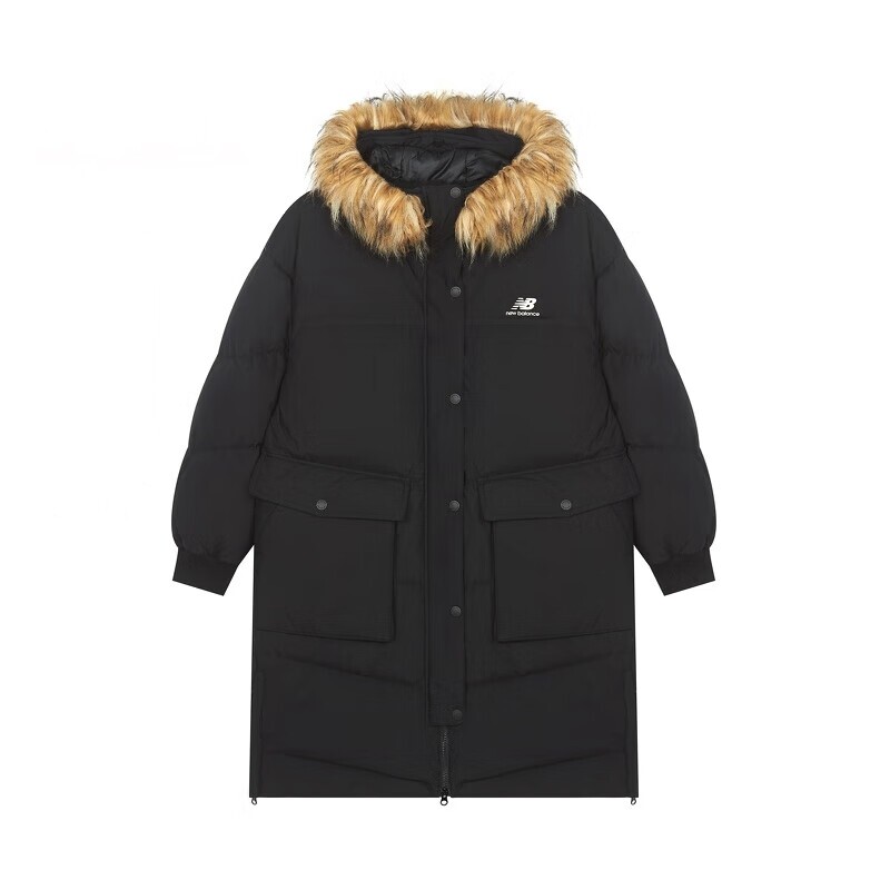 NEW BALANCE 女款休闲冬季连帽保暖羽绒服 AWJ14354-BK