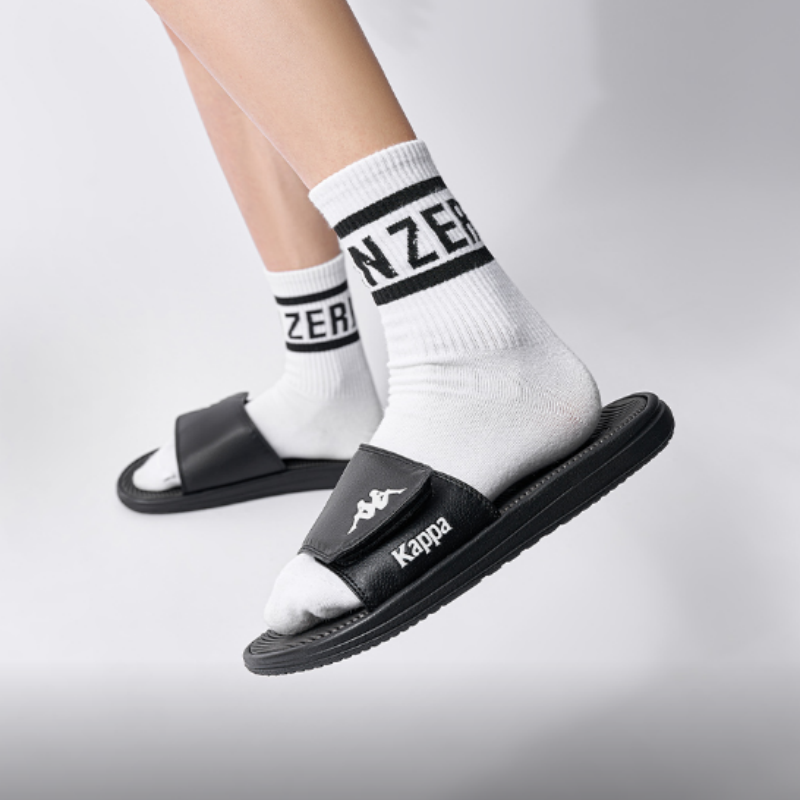 男女同款舒适简约魔术贴防滑防磨一字拖鞋 K0EX5LT15CJ-990