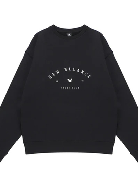 NEW BALANCE 卫衣秋季印花男款套头长袖上衣 MT23562-BK
