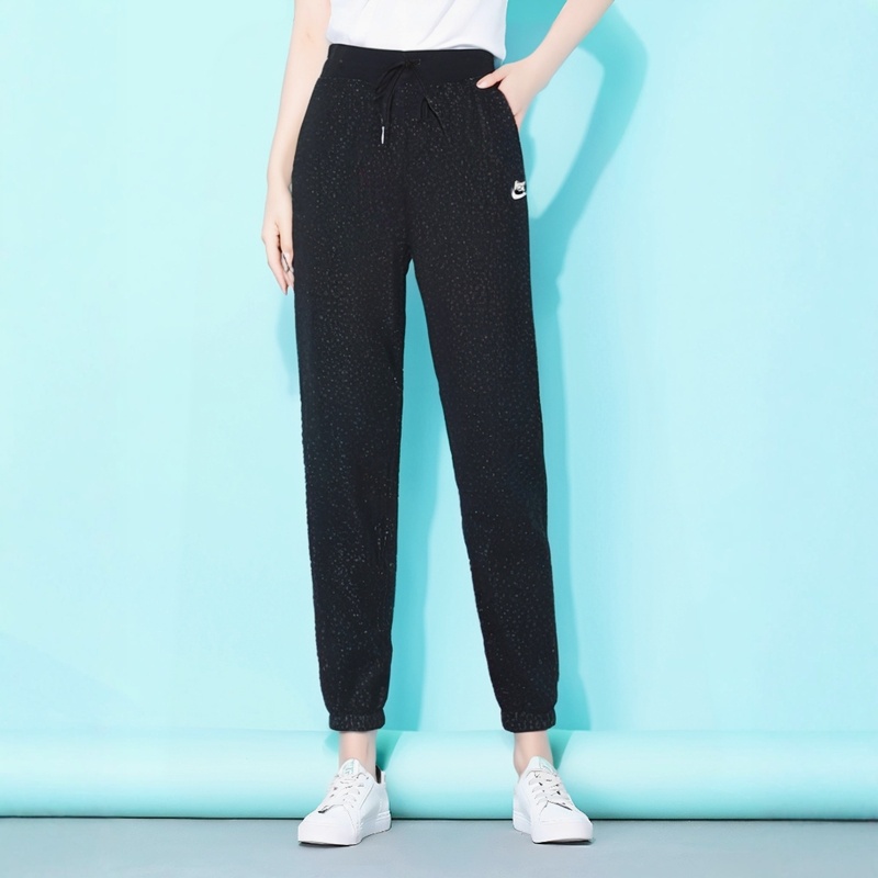 【正品】耐克女子春夏薄款针织收脚长裤914406-011 AC2