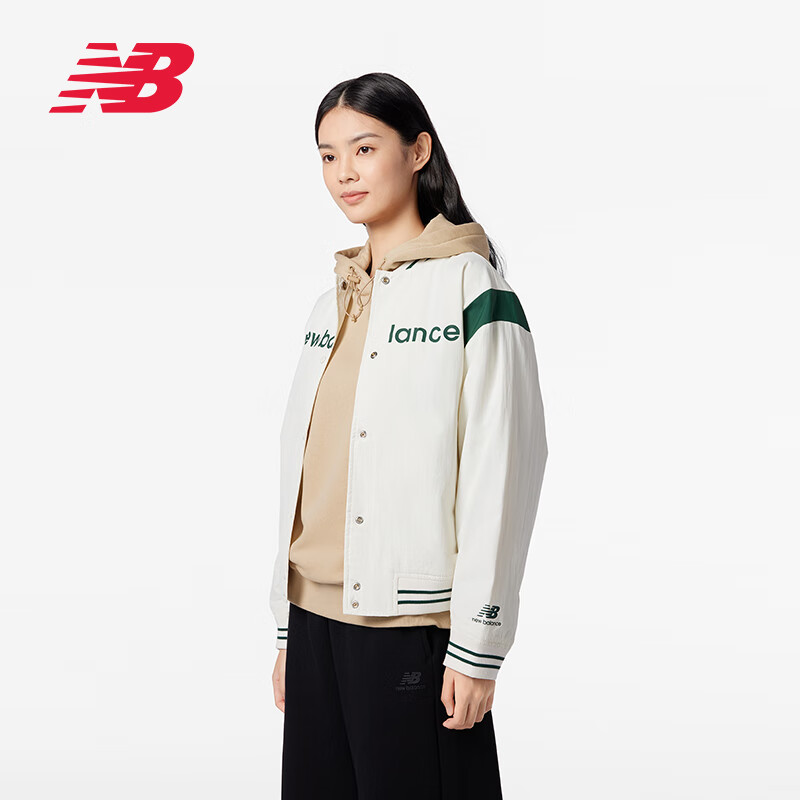 NEW BALANCE 女款舒适休闲运动百搭棒球服夹克外套 AWJ33312-CIC