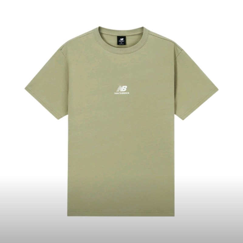 New Balance印花简约运动圆领短袖T恤AMT32365-FUG
