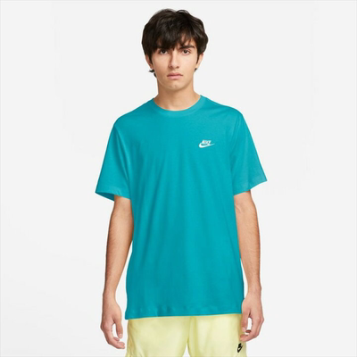 Nike耐克男子纯棉透气中长款基础运动休闲短袖T恤AR4999-345 AC