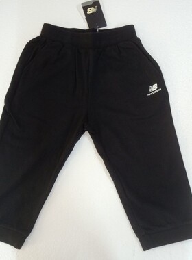 New Balance 儿童运动休闲七分短裤7UA2E013-BK