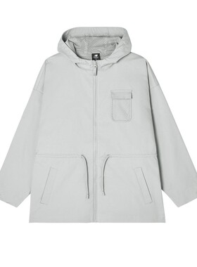 NEW BALANCE 女款连帽运动休闲百搭连帽梭织夹克外套AWJ11383-OGR